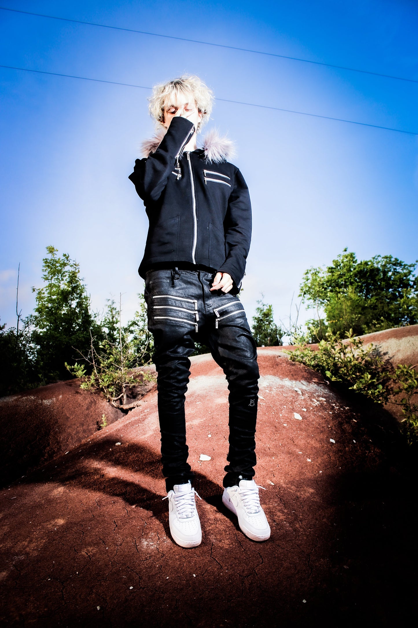 IRON WAXED JEANS